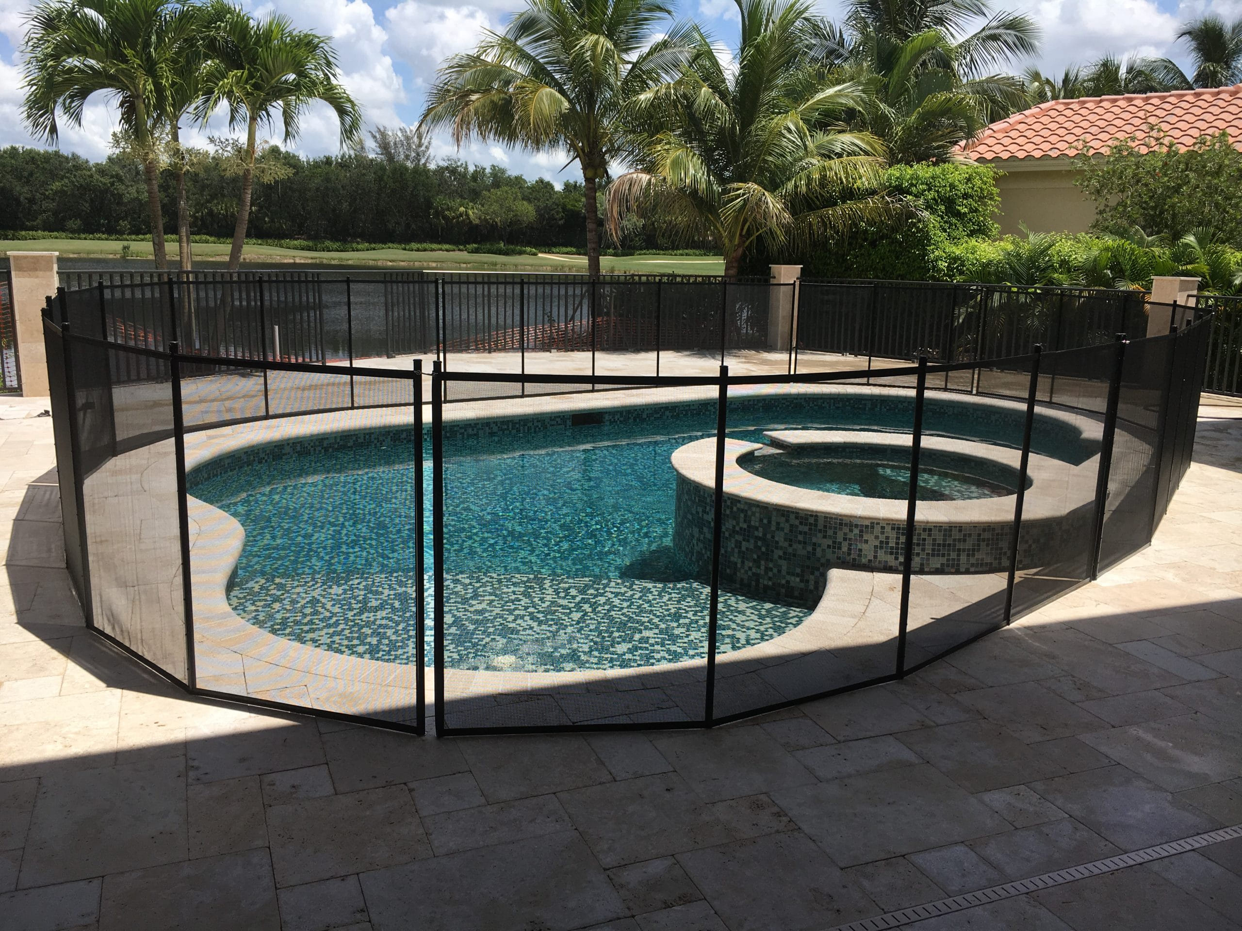 material of pool fence