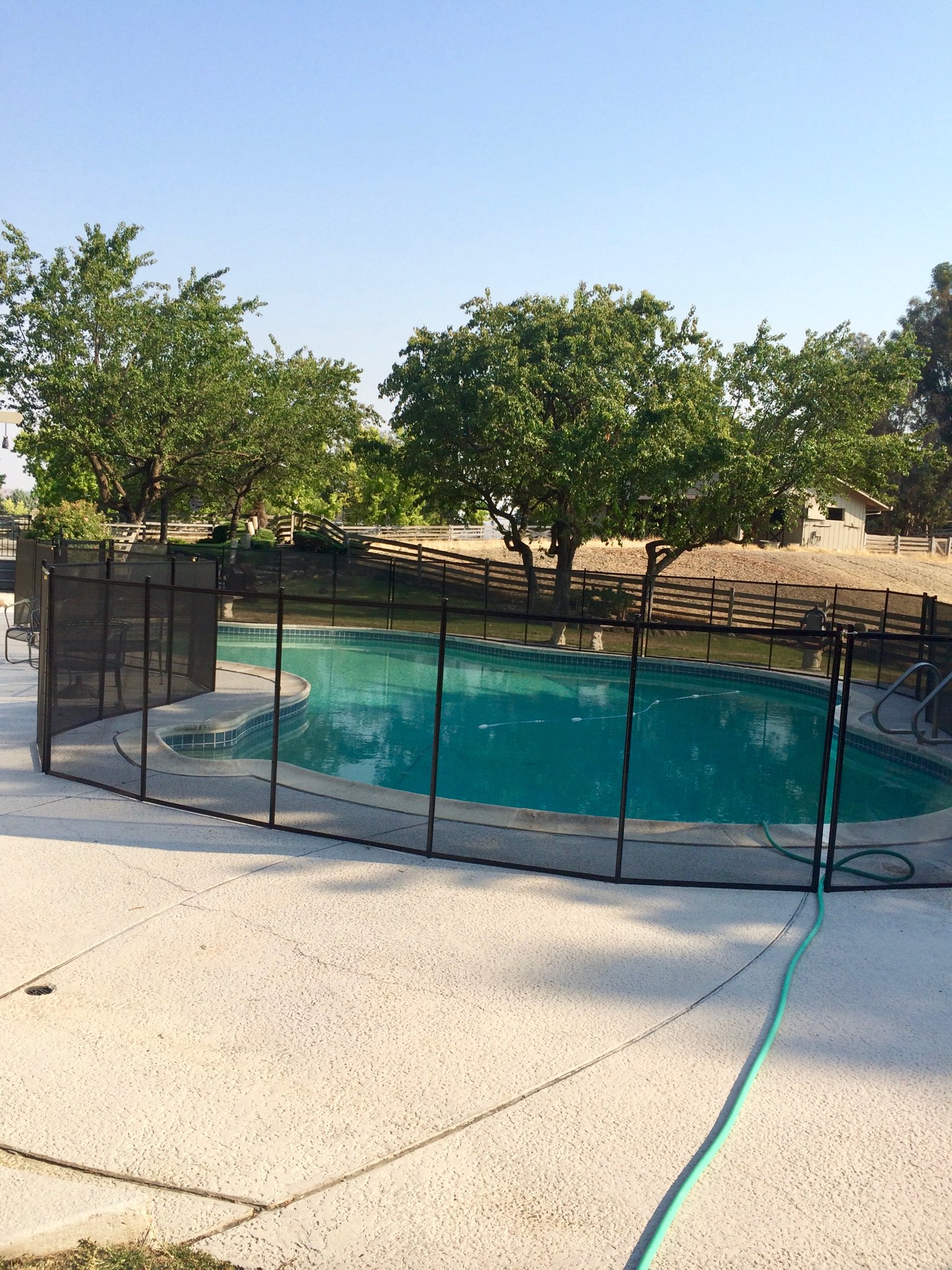 Premium safety fence installation